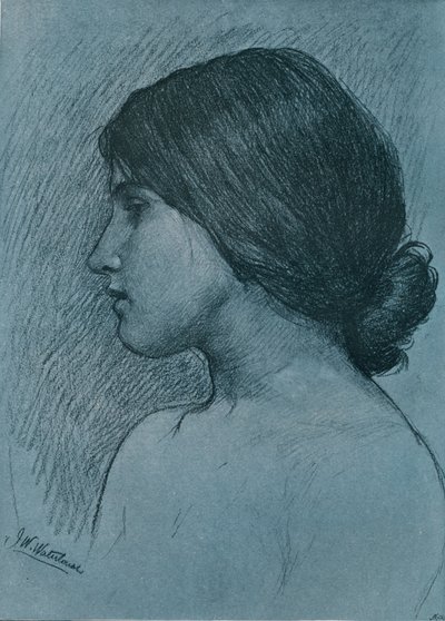 Bir Kafanın Çalışması, c1899 by John William Waterhouse