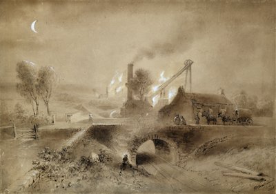 Pithead ve Demiryolu by John Wilson (after) Carmichael