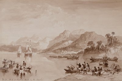 Tropiklerde Kaptan Aşçı için Tasarım No 2 (suluboya) by John Wilson Carmichael