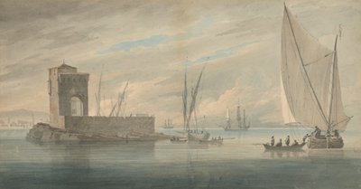 Ada Nakliyesi ile İtalyan Sahil Manzarası by John Wilson Carmichael