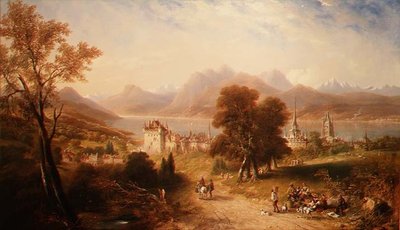 Luzern Gölü by John Wilson Carmichael