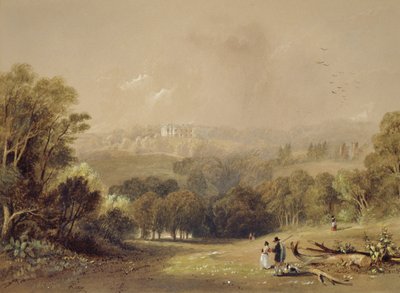 Roundhay Park, Leeds (kağıt üzerine sulu boya) by John Wilson Carmichael