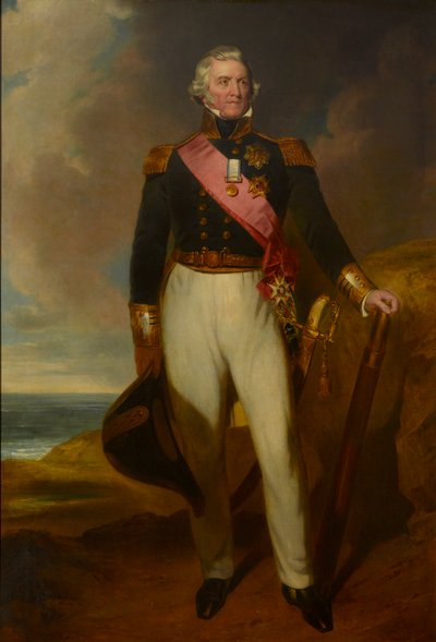 Amiral Sir Philip Durham (tuval üzerine yağlıboya) by John Wood