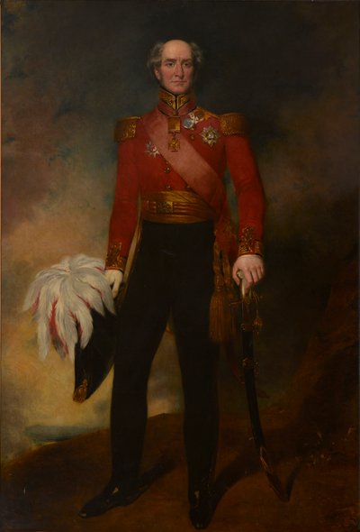Korgeneral Sir Edward Barnes'ın Portresi (1776-1838) (tuval üzerine yağlıboya) by John Wood