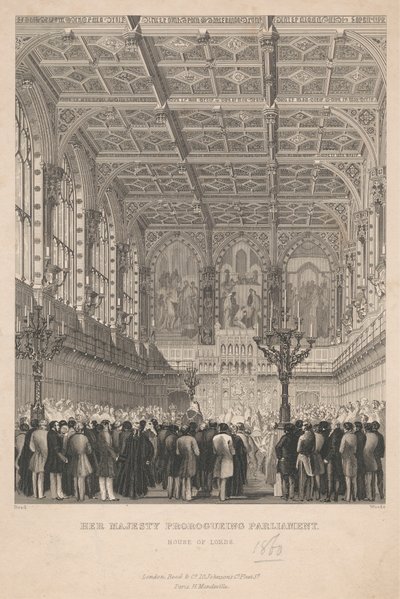 Majesteleri Parlamentoyu Prorogue Ediyor - Lordlar Kamarası by John Woods