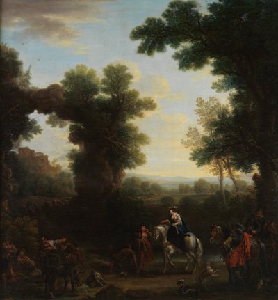 Çingenelerle Klasik Manzara, 1748. by John Wootton