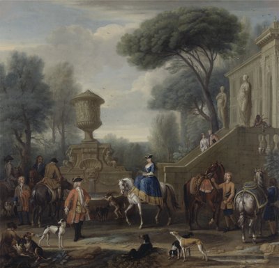 Av Hazırlığı, c.1740-50 (tuval üzerine yağlı boya) by John Wootton
