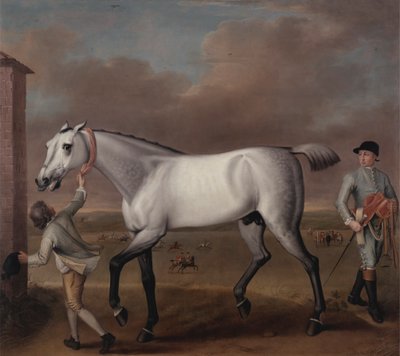 Hamilton Dükü'nün Gri Yarış Atı Newmarket'ta 'Muzaffer' by John Wootton