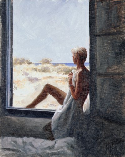 Mavi Deniz Rüyası (tuval üzerine yağlı boya) by John Worthington