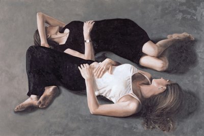 Kız kardeşler (tuval üzerine yağlı boya) by John Worthington