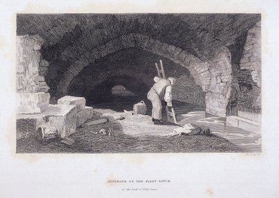 Fleet Nehri, Londra, 1851 by John Wykeham Archer