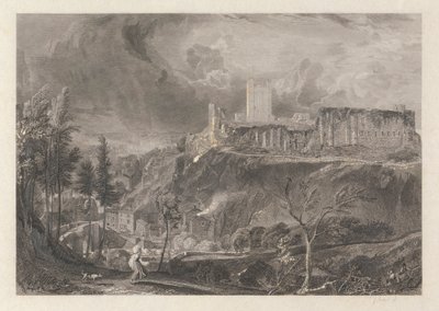 Richmondshire Kalesi ve Kasabası by John Wykeham Archer