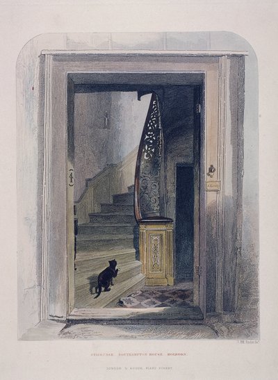 Southampton Evi, Chancery Lane, Londra, 1851 by John Wykeham Archer