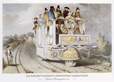 Dr. Churchs Londra ve Birmingham Buharlı Antrenör, 1833 by John after Cooke