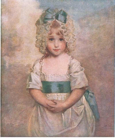 Charlotte Augusta Papendier beş yaşında, Bibbys Annual, 1916-17 by John after Hoppner