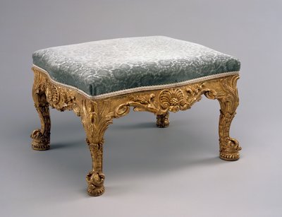 Tabure, c.1757 (ıhlamur ağacı, yaldız ve döşeme) by John attr.to Vardy