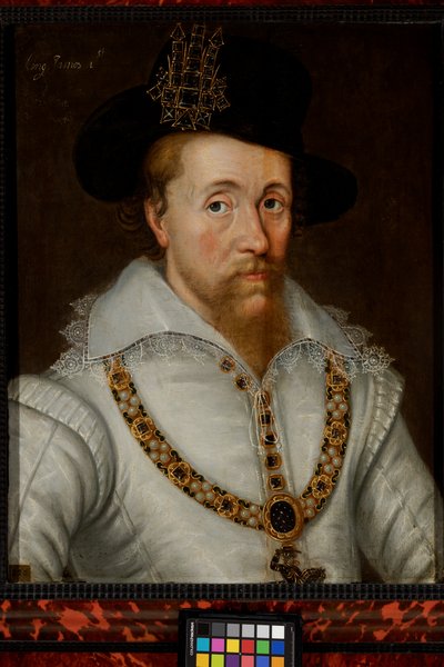 James I ve VI (1556-1625) by John de the Elder (studio of) Critz