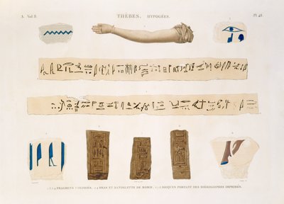 Hiyeroglif çizimleri ve Hypogees, Thebes