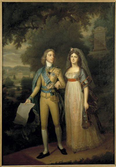 Gustave IV Adolphe de Suede - İsveçli Gustav IV Adolf (1778-1837) ve Badenli Frederica Dorothea Wilhelmina (1781-1826), İsveç Kraliçesi