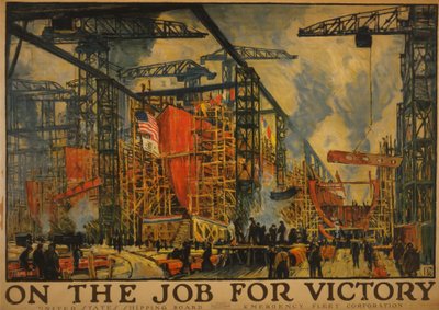 Zafer için iş başında, 1918 by Jonas Lie