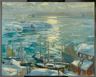 Eski Gemiler Yeniden Evlerine Çekiliyor, 1920 by Jonas Lie
