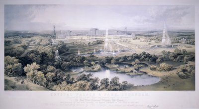 Crystal Palace, Sydenham, Londra, 1854 by Jonathan Needham