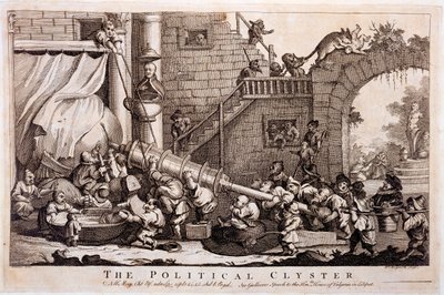 Politik Clyster, William Hogarth tarafından yapılan baskı, 1757 by Jonathan Swift