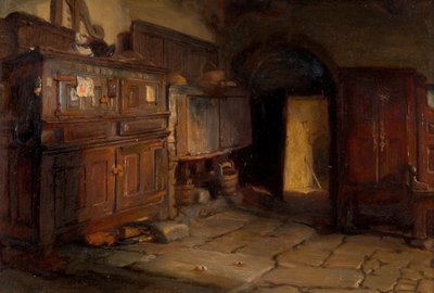 Bir Breton Kulübesi, 1887. by Jonathon Pratt