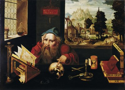 Hücresindeki Aziz Jerome, 1520