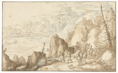 Gezginlerle manzara by Joos de Momper (II)