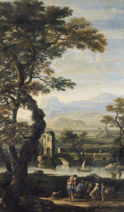 Nehrin kıyısındaki çobanlar by Joos or Josse de Momper