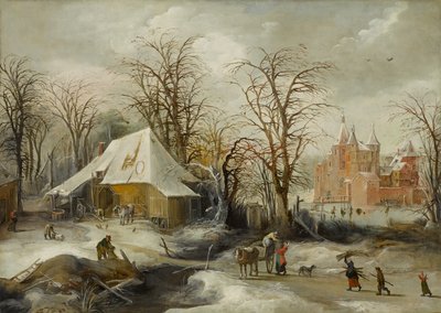 Kış Manzarası, yaklaşık 1625-1630 (tuval üzerine yağlı boya) by Joos or Josse de The Younger Momper