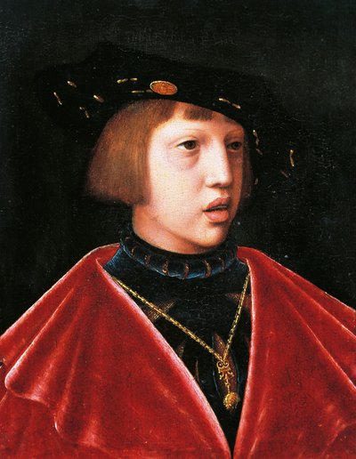 V. Charles'ın çocukken portresi (Ghent by Joos van (attr. to) Cleve