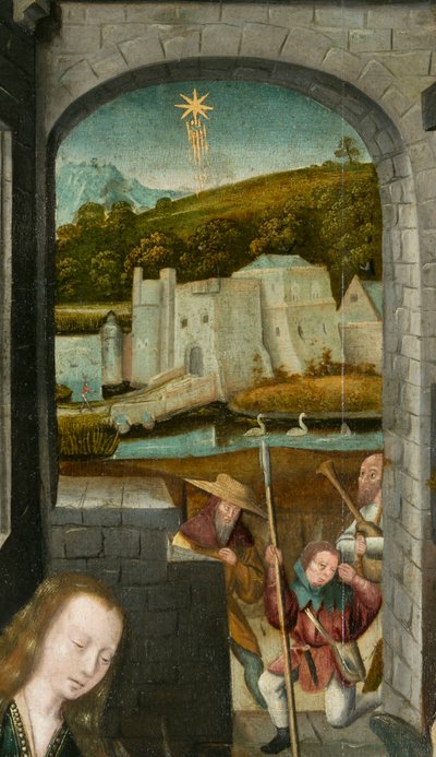 1540 dolaylarında Beytüllahim Üçlemesi (ahşap üzerine resim) by Joos van (attr. to) Cleve