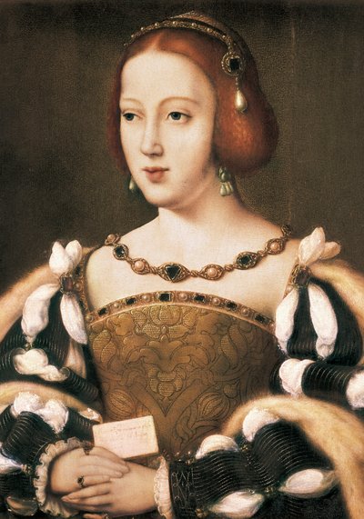 Avusturya Eleanor'un portresi (tahta üzerine yağlı boya) by Joos van Cleve