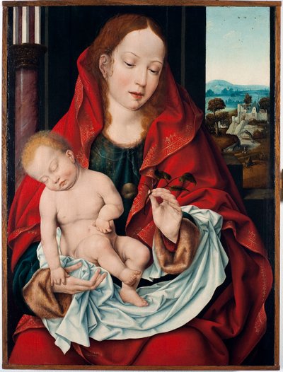 Joos Van Cleve tarafından Bakire ve Çocuk Tablosu genç (yaklaşık 1485-1540) 1518-1522 Güneş. 61x45,5 cm Genler, Musei di Strada Nuova (eski Palazzo Bianco) by Joos van Cleve