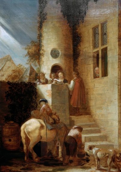 Sürücünün bir belge ile gelişi by Joos van Craesbeeck
