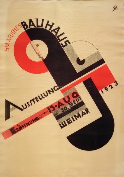 Devlet Bauhaus Sergisi Weimar 1923 by Joost Schmidt
