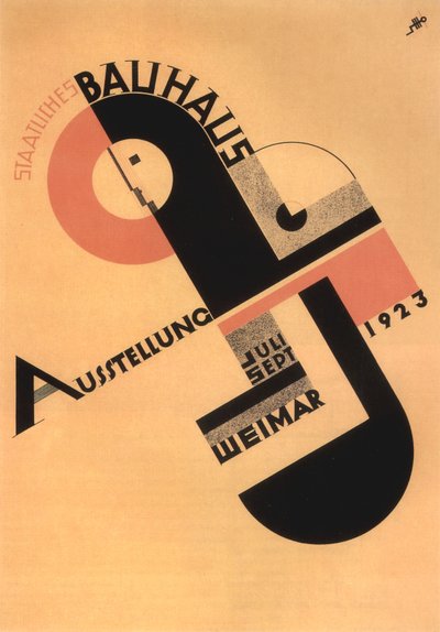 Weimar'daki Bauhaus sergi reklamı by Joost Schmidt