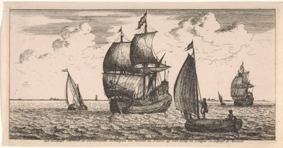 Denizde postanın alınması Kartpostal (dizi adı) by Joost van Geel