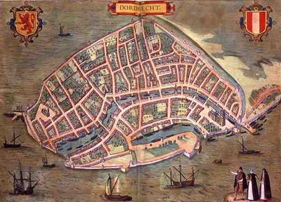Georg Braun (1541-1622) ve Frans Hogenburg (1535-90), c.1572 (renkli gravür) tarafından 