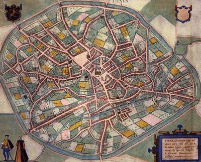 Georg Braun (1541-1622) ve Frans Hogenberg (1535-90) c.1572-1617 (renkli gravür) tarafından 