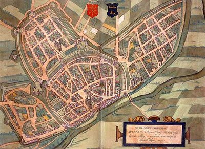 Georg Braun (1541-1622) ve Frans Hogenberg (1535-90) c.1572-1617 (renkli gravür) tarafından 