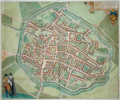 Dovay Planı, Georg Braun (1541-1622) ve Frans Hogenburg (1535-90) tarafından 