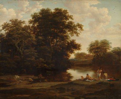 Yüzücülerle Manzara by Joris van der Haagen or Hagen