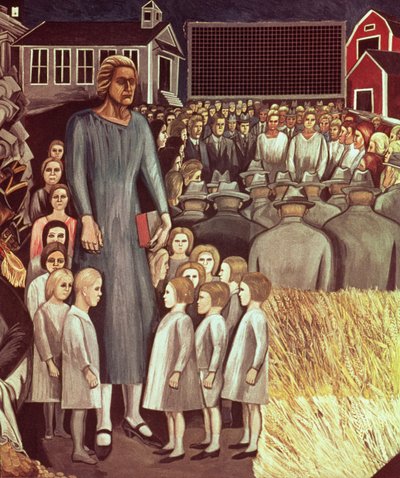 Amerikan Medeniyeti Destanından Anglo-Amerika by José Clemente Orozco