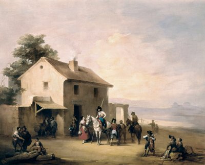 Ülke Inn. Jose ELBO'nun (1804-1844) tablosu by José Elbo