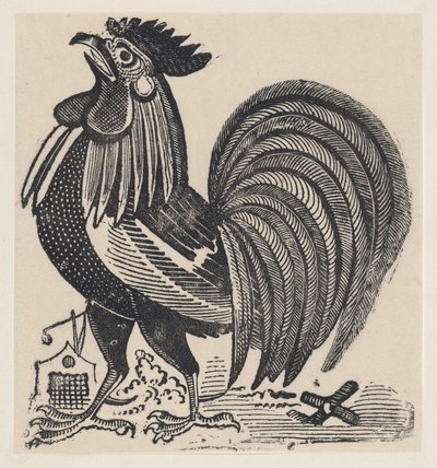 Bir horoz, ca. 1880-1910., ca. 1880-1910. by José Guadalupe Posada