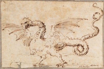 Bir ejderha çalışması, 1620