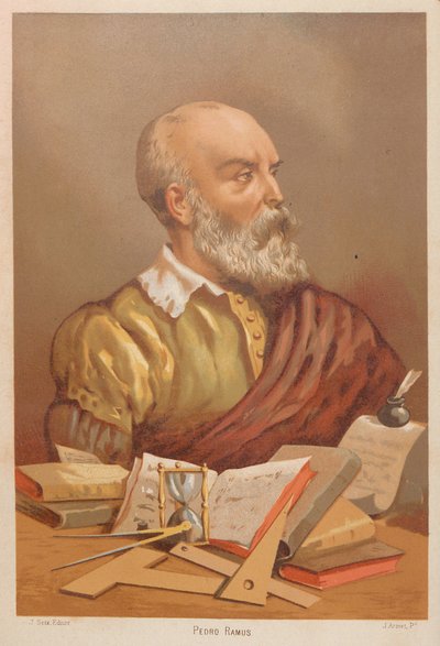 Peter Ramus. Gönderen: Bilim ve adamları, 1879. by Jose Armet Portanell